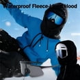 thumbnail image 2 of Waterproof Fleece Lined Hood, 3-in-1 Winter Windproof Cold Proof Ski Masks & Balaclava Over Helmet, Unisex Neck Warmer for Snowboarding and Ice Fishing, 2 of 7
