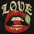 thumbnail image 2 of Vintage Love Lips Biting Cherry Hoodie Sweatshirt Women Men Brisco Brands S, 2 of 6