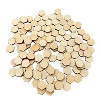 Raindrops 100 PCS Kids Art Supplies Honeycomb Wood Chips DIY Craft Child 1 0pcs