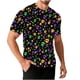 thumbnail image 2 of Ceisia Men's Casual Mardi Gras Stripe Tee Loose Fit Short Sleeve Round Neck Daily Summer Festival Wear Purple XXL Gifts, 2 of 5
