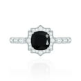 thumbnail image 3 of Oval Black Onyx Eternity Ring in East West Style (2.25 CT, AAA Quality, Rosec Jewels), 18K White Gold, US 7.00, 3 of 7