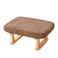 thumbnail image 4 of Otomana rectangular, taburete para reposapiés, taburete para cambiar zapatos, taburete para sofá, dormitorio, oficina, puerta, habitación resistente Caqui, 4 of 9
