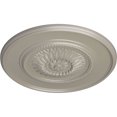 thumbnail image 3 of 41 1/8"OD x 2 1/2"P Large Floral Ceiling Medallion, Hand-Painted Pearl White, 3 of 6