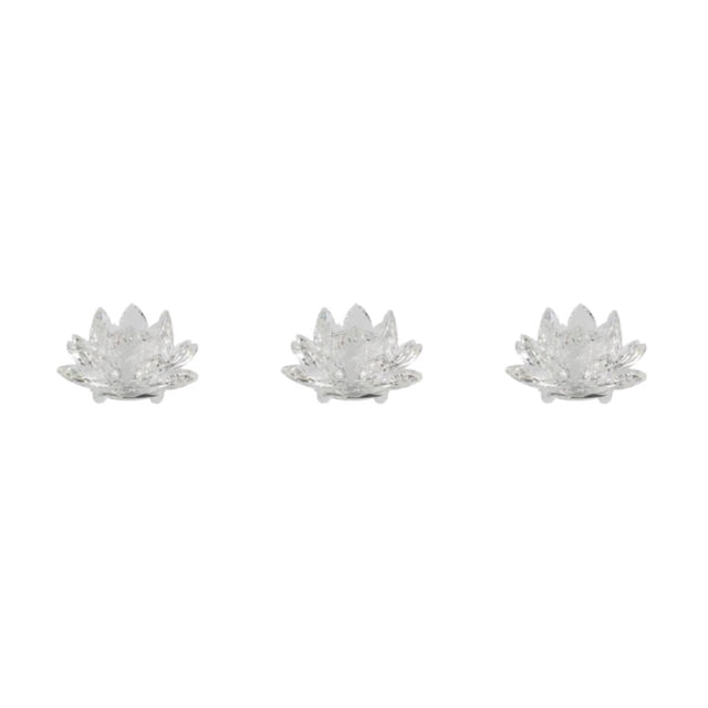 Cateissary Cristal fino Flor de loto Piedras naturales Minerales Pisapapeles Feng Shui Esfera Cristales Flores para boda Type1 NO1