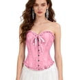 thumbnail image 2 of Bustier Élégant pour Soirée Formelle, Corset avec devant en Dentelle et Fermeture à Trois Crochets, 2 of 8