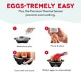 thumbnail image 6 of Dash 3-in-1 Premium Rapid Egg Cooker, 7 Egg Capacity, with Removable Trays, for Hard Boiled Eggs, Poached Eggs and Omelets, Dishwasher Safe, Black, 6 of 10