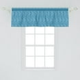 thumbnail image 2 of Ambesonne Octopus Valance Pack of 2, Zentangle Animal, 54"X18", Pale Blue and White, 2 of 2