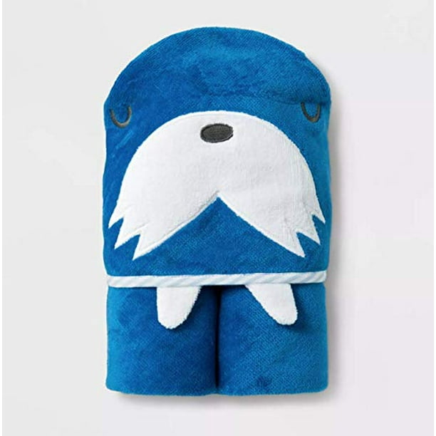 CLOUD ISLAND TOWEL HOODED BABY BOYS BLUE WALRUS