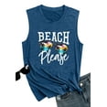 thumbnail image 5 of YI XIANG RAN Summer Beach Tanks for Women Sunglasses Beach Tank Tops Sleeveless Hawaiian Vacation Shirts, 5 of 6