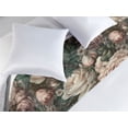 thumbnail image 2 of Floral Boho Bed Runner, Melancholic Themed Garden Scene Flowers with Leaves Greenery Print, Decorative Accent Bedding Scarf for Hotels Homes & Guest Rooms, King, Pale Peach Jade Green, by Ambesonne, 2 of 3