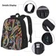 thumbnail image 3 of Balery Watercolor Romantic Paisley Mochila Escolar 3 en 1 para Niños - Mochila Resistente con Lonchera Térmica y Estuche - Mochila Escolar para Niños y Niñas, 3 of 7