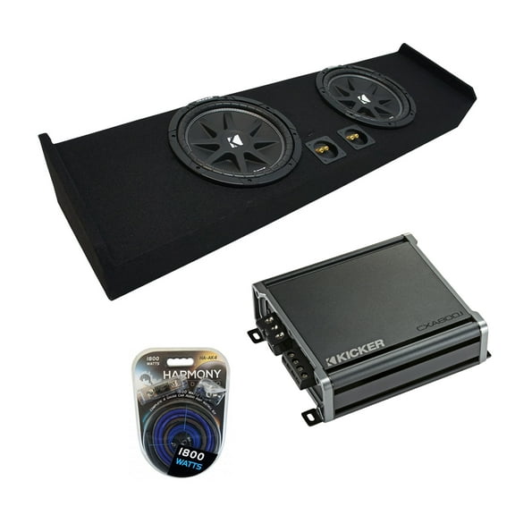 2009-2015 Ford F-150 Super Crew Truck Kicker Comp C10 Dual 10" Sub Box CXA800.1