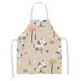 thumbnail image 1 of Lubelski Tablier Multi-Usage Résistant aux Déchirures Coton Lin Créatif Motif Animal Dessin Animé Tablier de Cuisine pour la Maison, 1 of 2