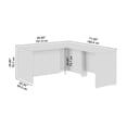 thumbnail image 6 of BBF Hampton Height Durable L Shaped Executive Desk, White, 6 of 7