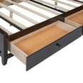 thumbnail image 3 of Bellemave Full Size Platform Bed Frame with Four Storage Drawers Underneath and Built-in Cabinet, Bookcase Headboard, Wood Cabinet Bed for Teens, Adults, Espresso, 3 of 9