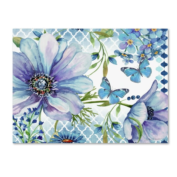 Sheila's Lovely Garden' Canvas Art by Jean Plout