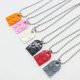 thumbnail image 4 of Collares con colgante de ladrillo de rompecabezas de Lego de 2 piezas, collar combinado con forma de corazón de amor para mujeres, hombres, parejas, amantes, mejores amigos, re, 4 of 4