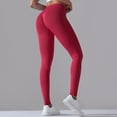thumbnail image 6 of Sngxgn Lined Leggings Women Thermal Warm Pants High Waisted Winter Thick Yoga Tights(Red,L), 6 of 8
