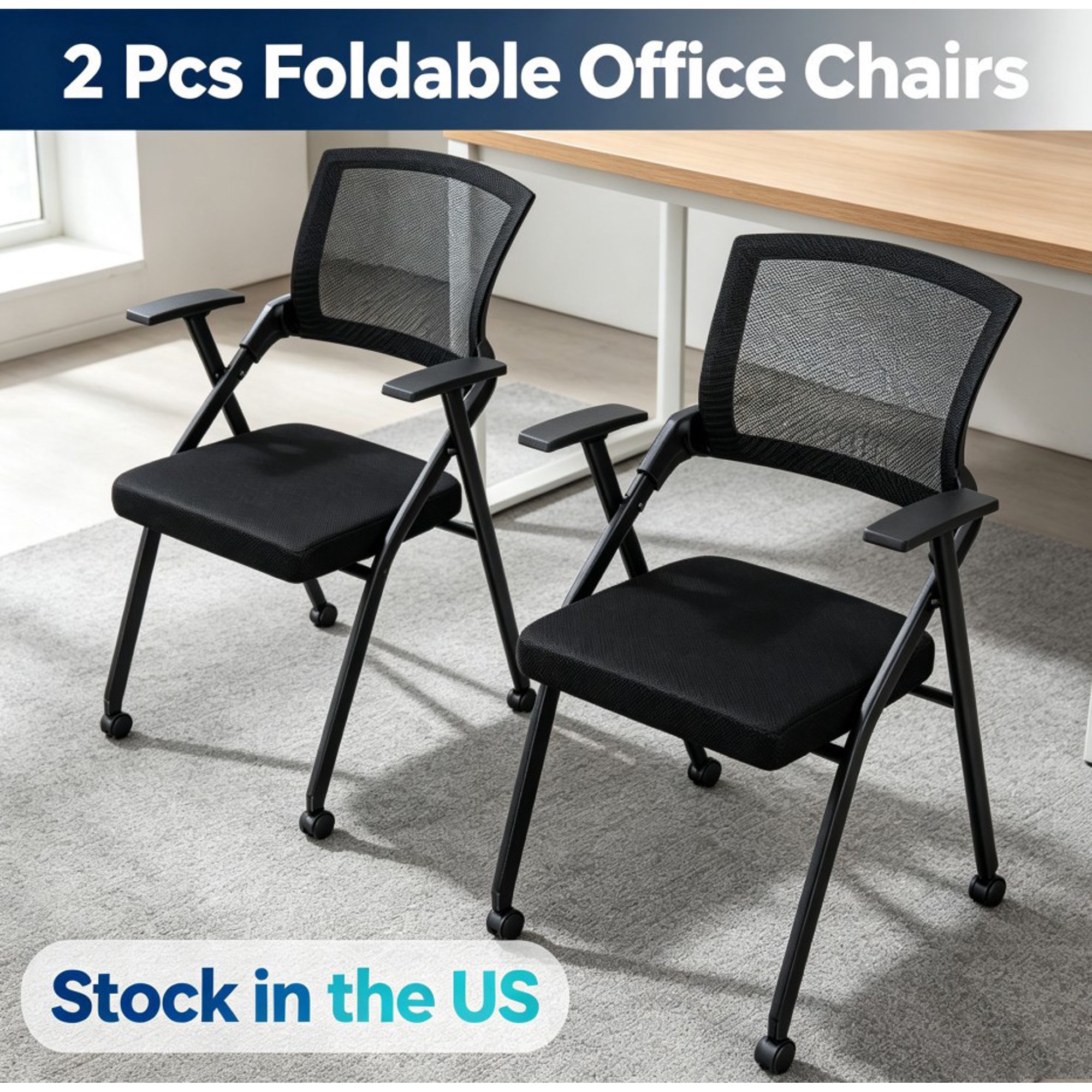 sioweci 2pcs folding office chair product