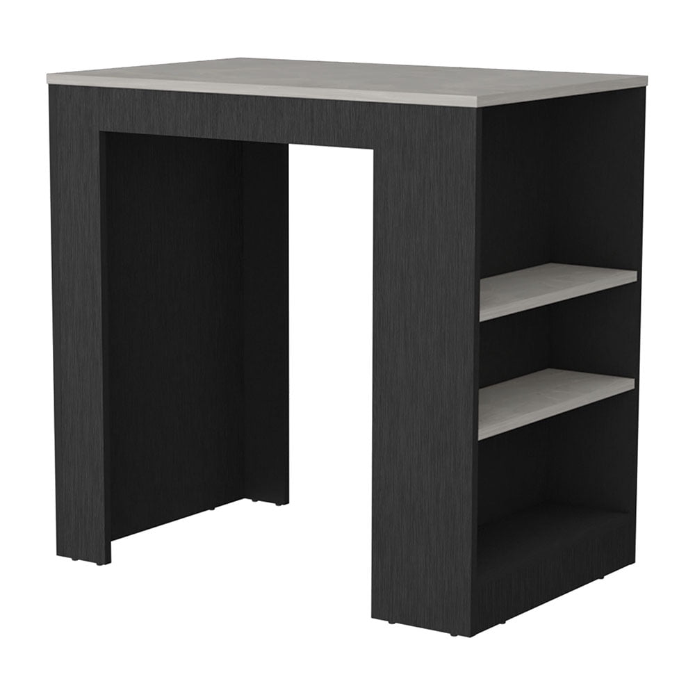 LiviNest Kitchen Island with Storage Shelves: 23.2x36.2 Inch Modern Kitchen Cart - 3-Side Open Shelf Design for Food Prep & Small Business Use