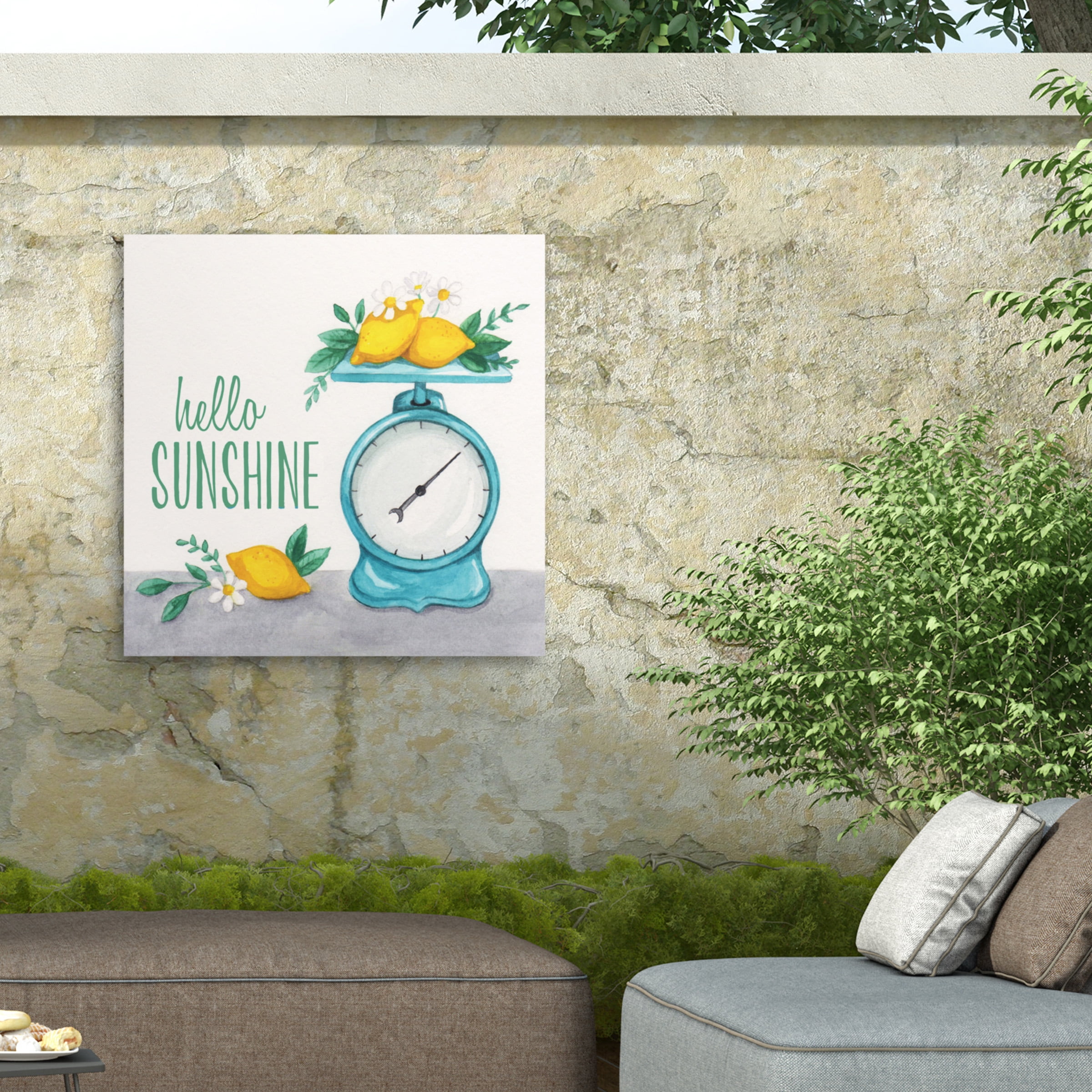 Gabrielle Mcclure 'Lemon Scale I' Outdoor Canvas 35x47
