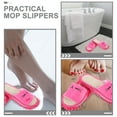 thumbnail image 3 of HONMEET 2 Pairs Reusable Washable Mop Slippers for Effortless Home Floor Cleaning and Dust Removal, Practical and Convenient, 3 of 7