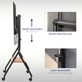 thumbnail image 4 of VIVO Mobile Heavy-Duty Height Adjustable Studio TV Cart, Fits 37" to 86" Screens, 4 of 8