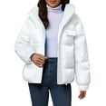 thumbnail image 2 of Pyhlmscde Women's Casual Mid Waisted Thick Warm Cotton Down Jacket, Womens Tops, Puffer Jacket Womens, Winter Clothing for Women, 2 of 6