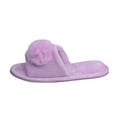 thumbnail image 3 of Popeez Girls's Lovely Pom-Pom House Slipper 4/5, Purple, 3 of 5