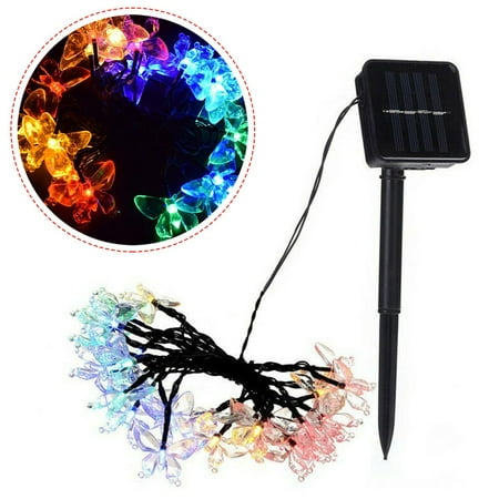 

Solar Powered Butterfly Fairy String LED Lights Garden Waterproof Party Lamp