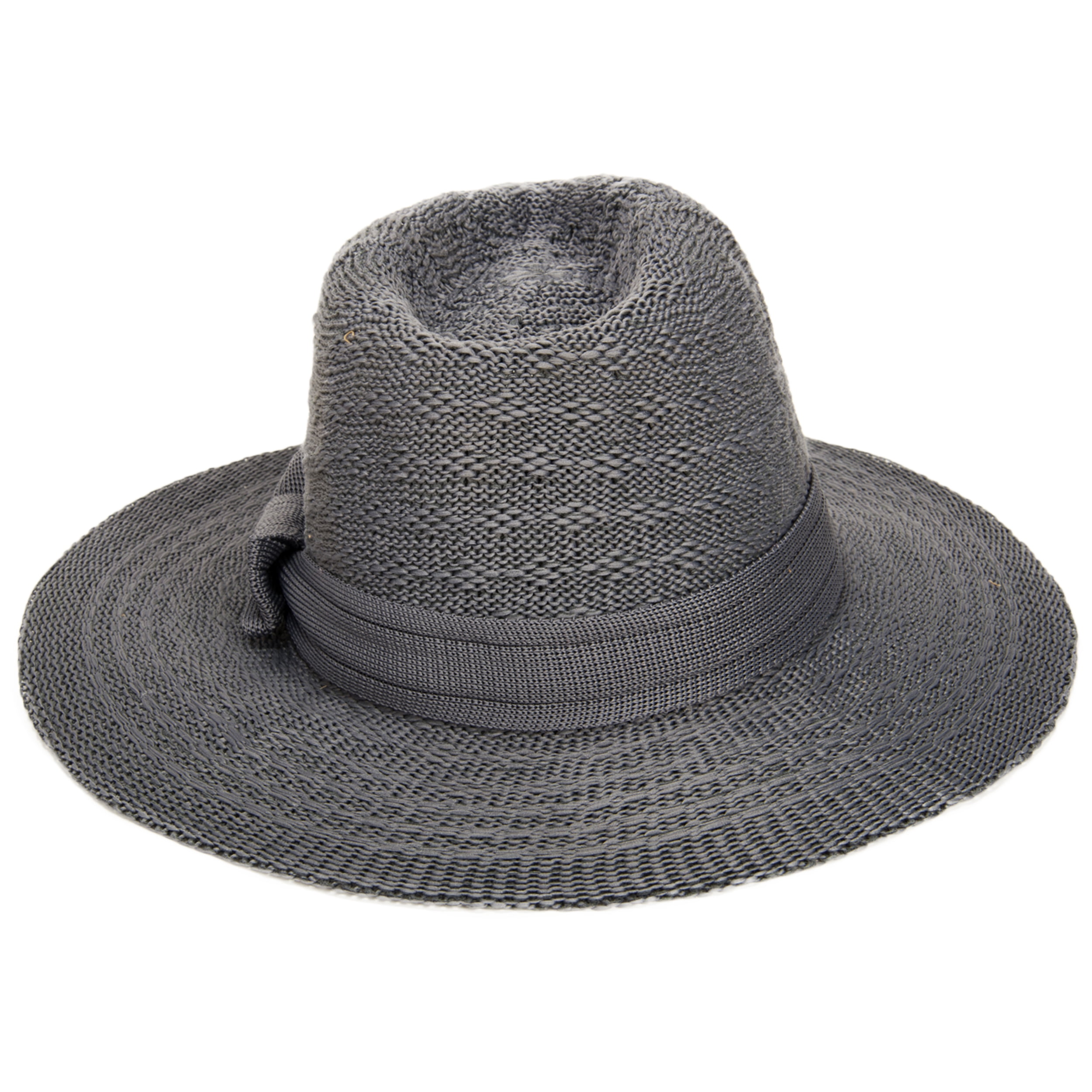 AERUSI Coco Keys Year Round Floppy Straw Sun Hat (Grey)