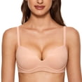 thumbnail image 1 of Sostén DOBREVA inalámbrico push up con relleno 38DD beige rosado, 1 of 7