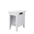 thumbnail image 3 of AFI Nantucket Chair Side Table with Charging Station, White, 3 of 5