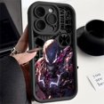 thumbnail image 3 of Marvel funda de teléfono de silicona líquida para Apple, carcasa trasera de parachoques, Iron Man, Spiderman Art, 11, 12, 13, 14, 15 Pro Max, 16 Plus, 3 of 5
