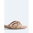 thumbnail image 5 of Free Assembly Women's Kitten Faux Raffia Kitten Heel Sandals with Bow, 5 of 7
