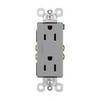 15Amp Decorator Outlet in Gray, Outlets, Gray