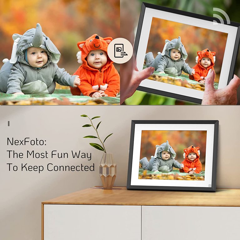 NexFoto 9 inch Digital Photo Frame, Smart Wifi, Motion Sensor