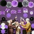 29Pcs Retirement Party Decorations Purple for Women, Happy Retirement