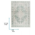 thumbnail image 4 of Livabliss Washable Rugs for Living Room, 2x3 Amelie Traditional Medium Green Area Rug, Bedroom Dining Room Home Decor Stain Resistant Carpet (2' x 2'11"), 4 of 5