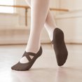 thumbnail image 4 of UTSJKR Womens Cross Strap Backless Pilates Grip Socks, Seamless Invisible Non Slip Yoga Socks, Durable Barre Dance Workout Socks for Indoor Exercise, 1 Pair, 4 of 5