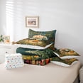 thumbnail image 6 of Catabedysis Happy Camping 7 Pieces Full Size Bedding Sets For Girls,Cute Floral Camper Print Full Size Bed in a Bag,Multicolor,Polkadot Reversible, 6 of 7