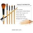 thumbnail image 4 of 6 Pcs Eyeshadow Brush Set For Blending Eyes And Brow, Mini Concealer Brush Eyebrow Comb, 4 of 6