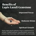 thumbnail image 5 of Gemstone Rings in Stainless Steel Ring Size - 8 Lapis Lazuli Birthstone Jewelry Birthday Christmas Gifts for Women, 5 of 7