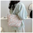 thumbnail image 4 of Zhuge Bolso de hombro tejido para mujer, bolso de mano tejido, bolso de mano tejido elegante para playa de verano, bolsos de hombro de 12,99 x 3,14 x 9,64 pulgadas (rojo), 4 of 5