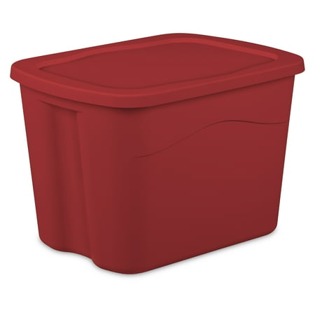 Sterilite Medium Tote - Infra Red, Case of 8