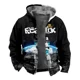 thumbnail image 1 of Roblox-Sudadera con capucha de manga larga para estudiante, suéter grueso con cremallera acolchada y estampado de dibujos animados, cuello suelto, algodón, regalos de navidad, 1 of 5