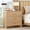 Light Oak, variant on 3 Drawers Oversized Night Stand, Mid Century Modern Bedside Table With Charging Station, 31.5''W Extra Large Wood Dresser For Bedroom, Walnut