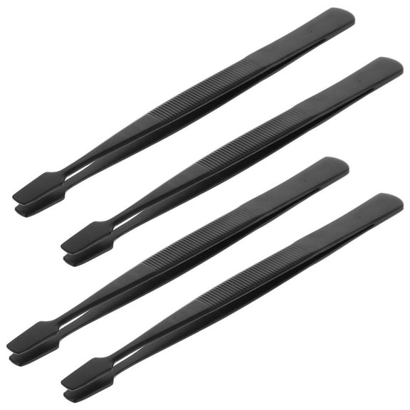 FRCOLOR 4 pcs Eyelash Extension Tweezers Stainless Eyelash Tweezers Lash Tweezers