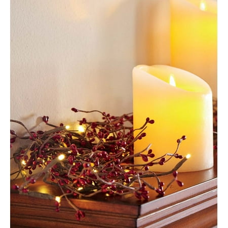 Plow & Hearth Battery Operated Lighted Holiday Garland