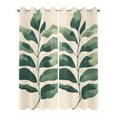 thumbnail image 2 of nqOlkjepod Outdoor Curtains for Patio Waterproof, Green Botanical Outdoor Privacy Panels Grommet, Tropical Leaves Farmhouse Blackout Outside Curtains for Porch/Cabana/Pergola 54"x84", 2 Panels, 2 of 8